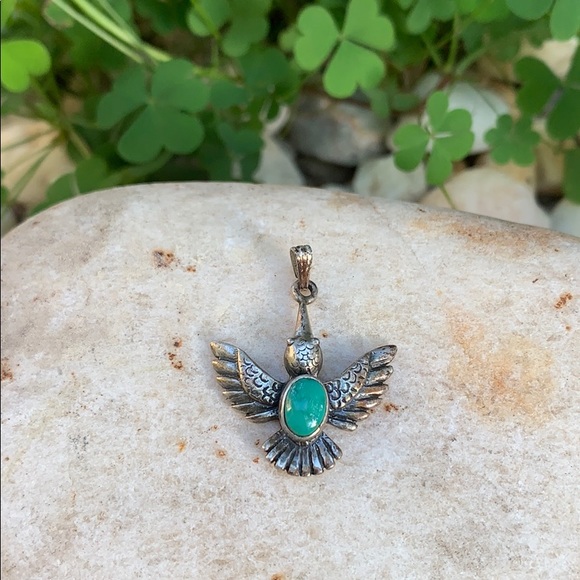 None Jewelry - Vintage Sterling Silver Native American Pendant